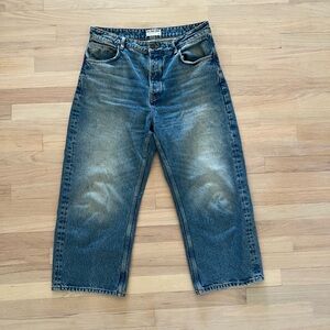 Free People Deep Trance Droped Boyfriend Jeans